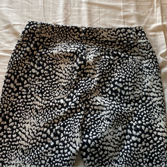 Cache Monochrome Abstract Print Pants - Picture 3 of 5